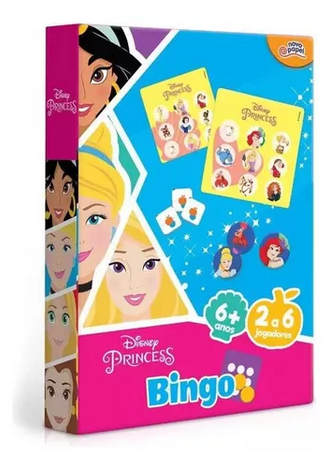 Jogo de Bingo Princesas Novo Papel