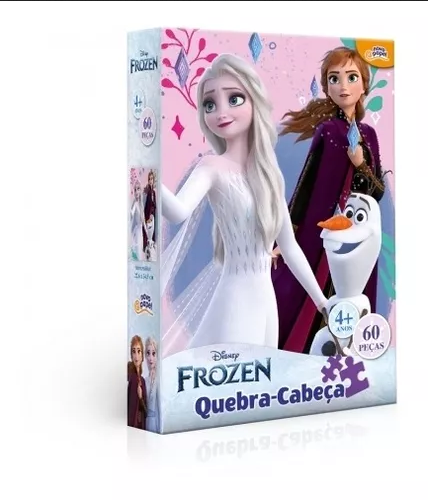 Quebra cabeça 60 peças Frozen Novo Papel