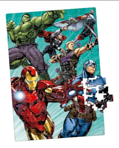 Quebra cabeça 200 peças  Marvel Novo Papel