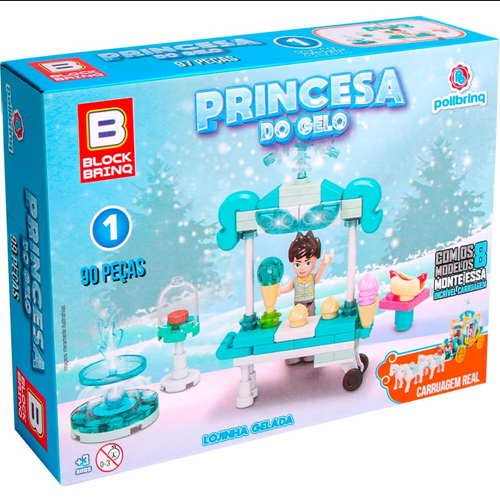 Bloco de Montar Princesa do Gelo Polibrinq