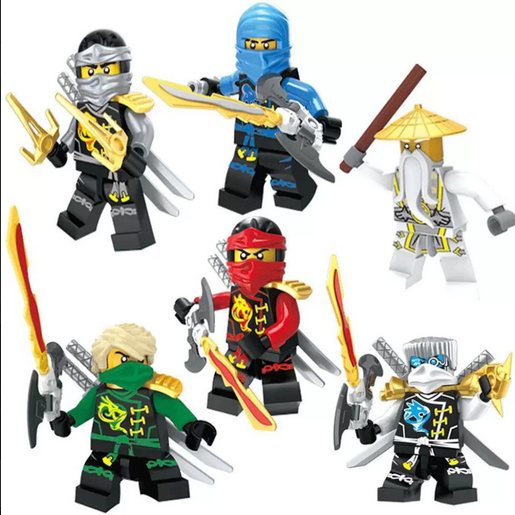 Bonecos Colecionáveis Block Heroes Ninja - Polibrinq