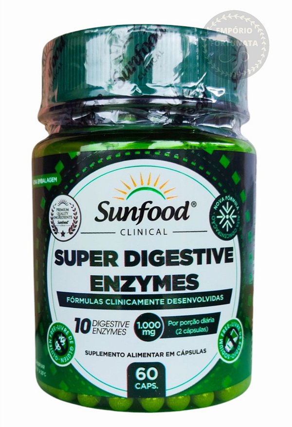 Super Digestive Enzymes 60 Cáps. Sunfood