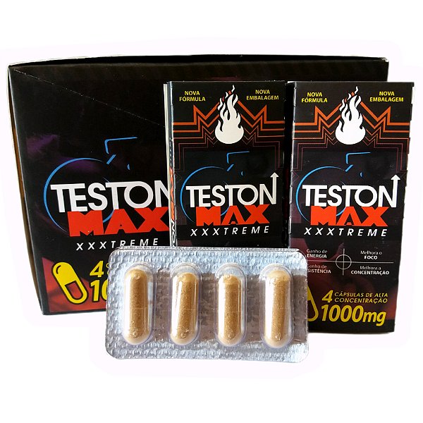 Kit Teston Max 100% Natural 24 Cápsulas Multivitta
