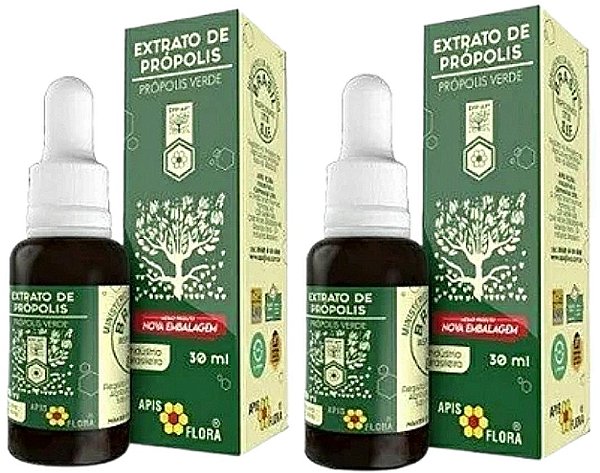 Própolis Verde Em Extrato Kit 2 unidades Apis Flora