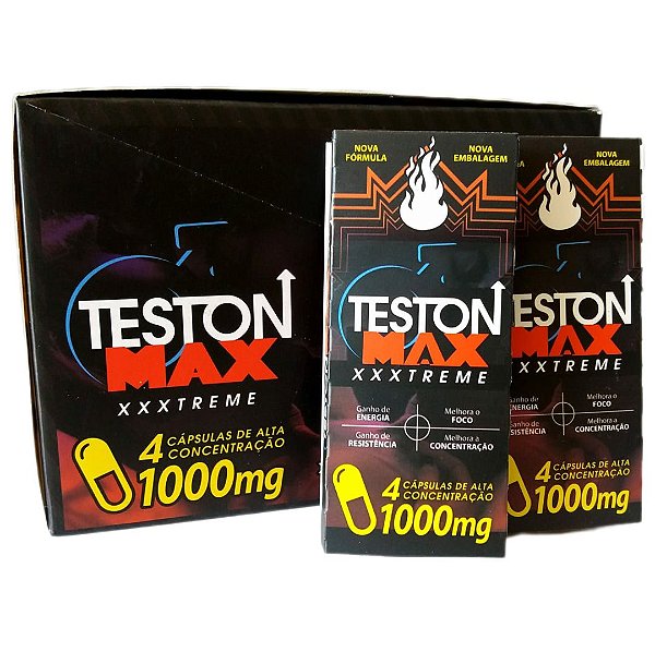 Teston Max 100% Natural Caixa 48 Cápsulas