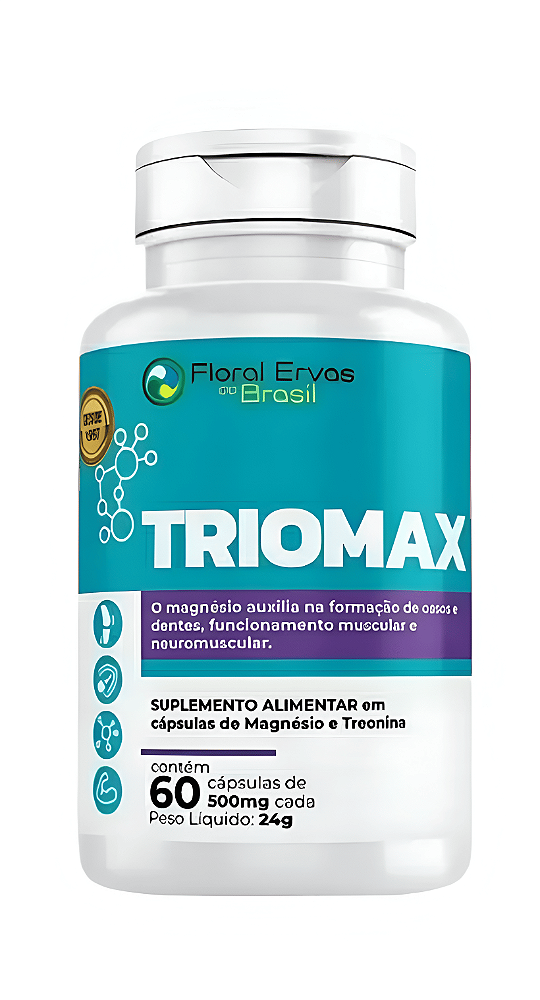 Triomax - Magnésio 60 Caps. Floral Ervas do Brasil