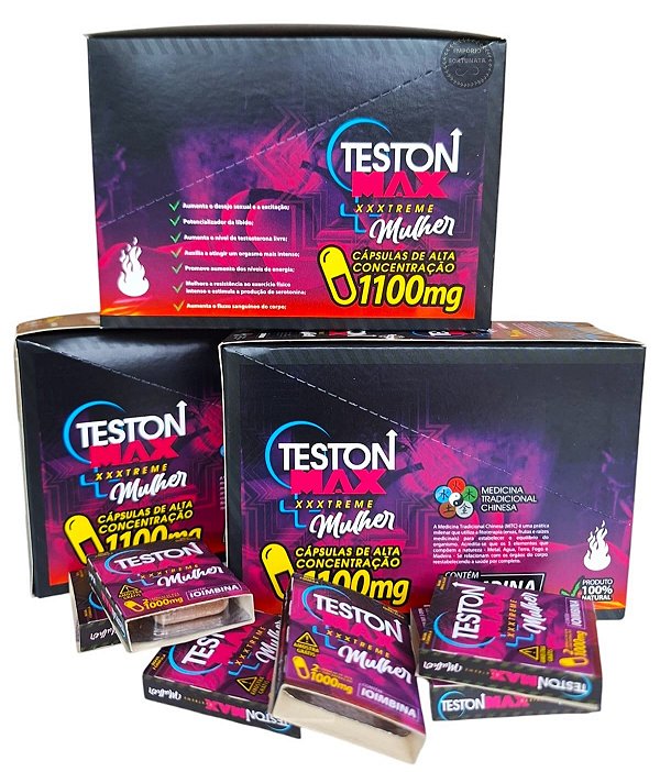 Teston Max Mulher Alta Concentração Caixa 48 Cápsulas