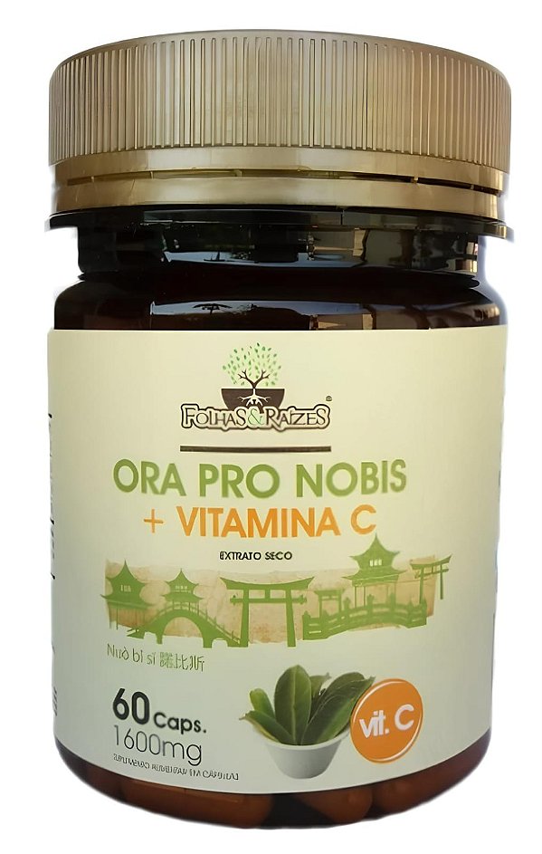 Ora Pro Nóbis + Vitamina C 1600mg Folha & Raízes