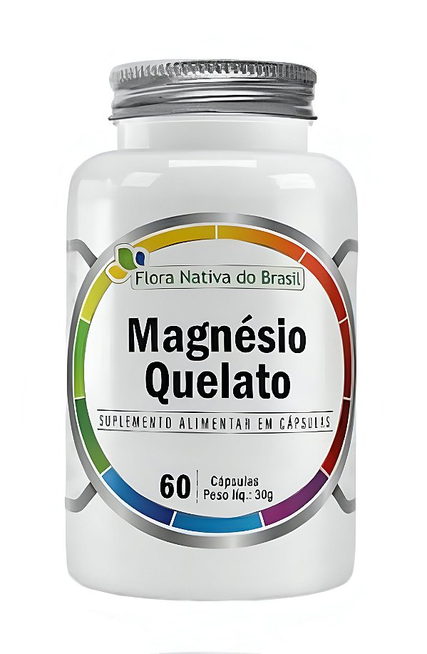 Magnésio Quelato 500mg 60 Cápsulas - Flora Nativa