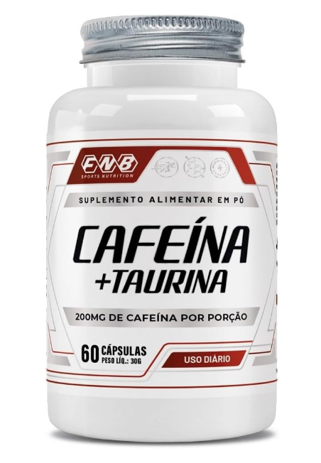 Cafeína + Taurina 500mg 60 Cápsulas Flora Nativa