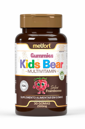 Multivitaminico Infantil Kids Bear em Gomas - Sabor Framboesa