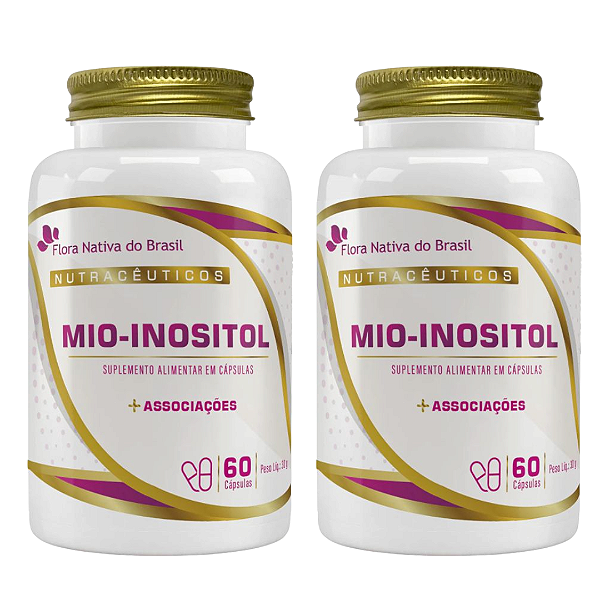 Kit 2 Mio Inositol 60 Cápsulas Flora Nativa
