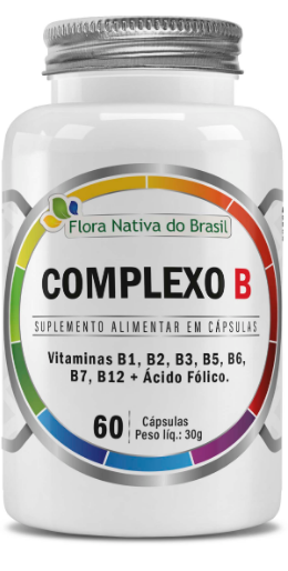 Complexo B Vitaminas B1, B2, B3, B5, B6, B7, B9 e B12