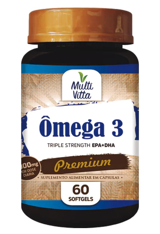 Ômega 3 EPA + DHA 60 Capulas Multivitta
