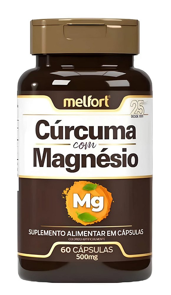 Cúrcuma com Magnésio 60 Cápsulas Melfort