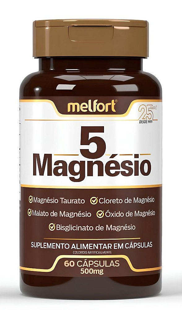 5 Magnésio 500 mg 60 Caps Melfort
