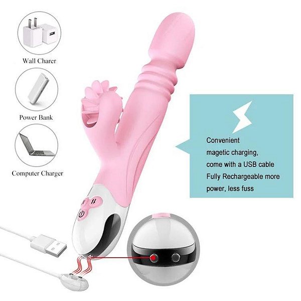Vibrador Ponto G Vai e Vem 8119N-3 - XUANAI