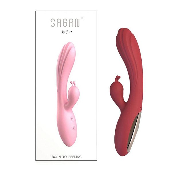 Vibrador Dobrável com Estimulador de Clitóris Rabbit - 2 Cores