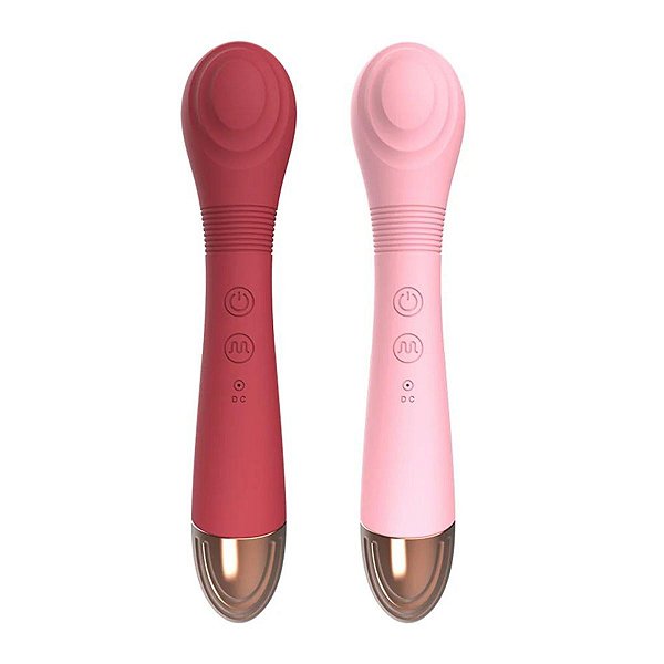 Vibrador Texturizado Ponto G com Língua Estimuladora de Clitóris - 2 Cores