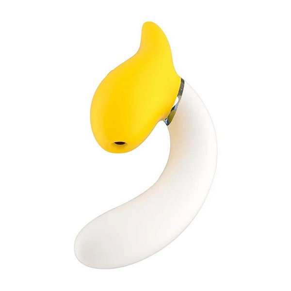 Vibrador Penetrável Banana com Cabeça Giratória