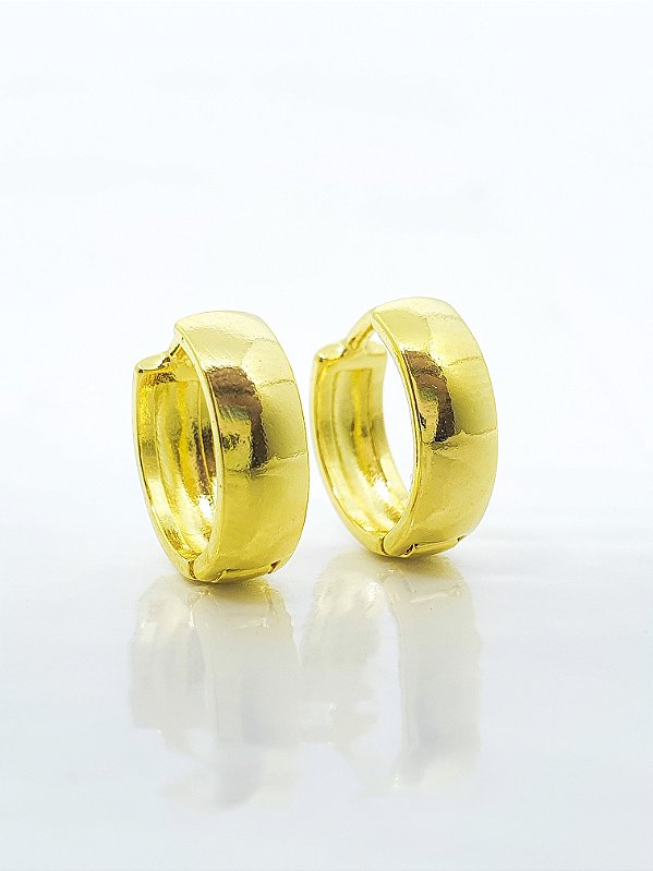 Brinco Argola Lisa G Banhado a Ouro 18k - BRI020