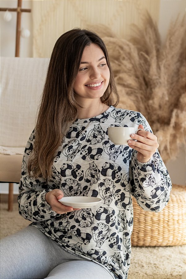 Pijama Moletinho com Legging