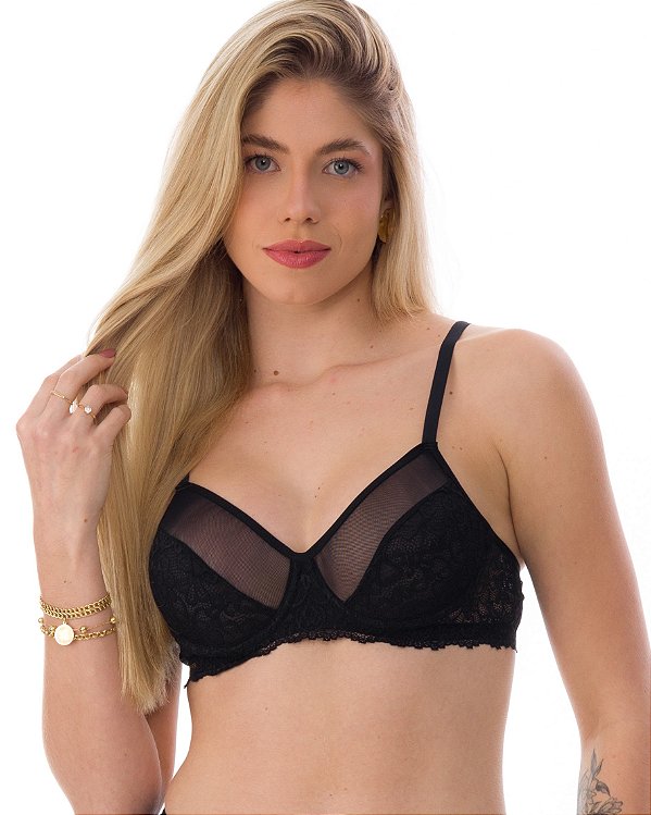Sutia em Renda com Tule