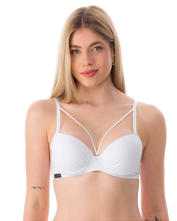 Sutia Todo Em Microfibra Com Strappy