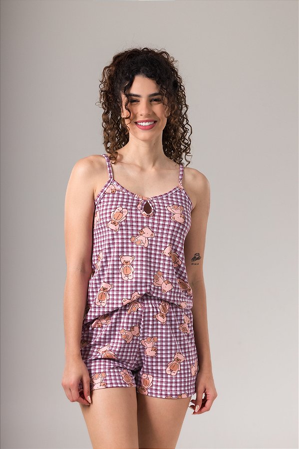 Pijama Curto Alça