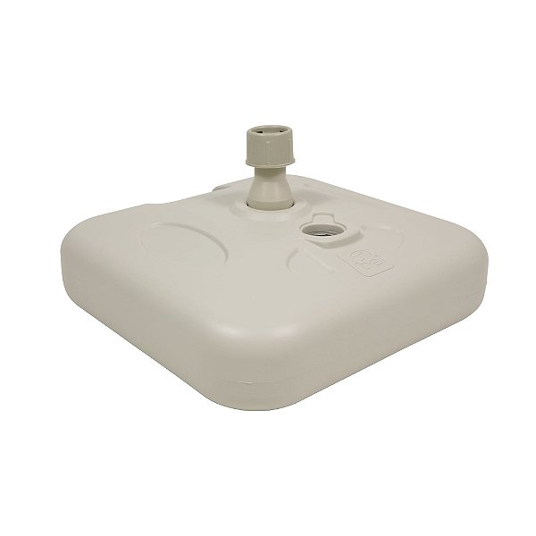 Base Para Guarda-sol e Ombrellone 22 Kg Quadrada em Plástico Areia  Bel