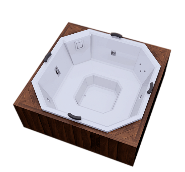 SPA RUBI  PARA 06 PESSOAS  COM DECK MADEIRA
