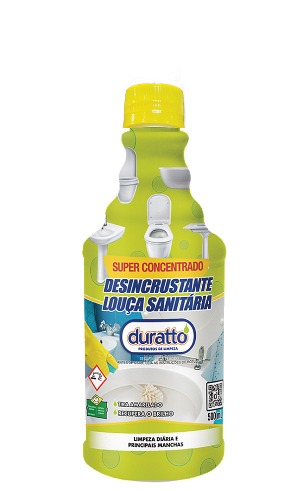 DESINCRUSTANTE DE LOUÇA SANITÁRIA DURATTO 500ML