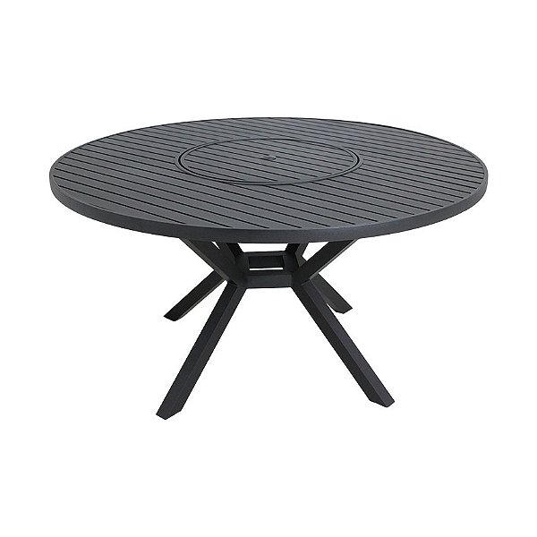 Mesa Laurence em Alumínio 1,30 com Centro Giratório