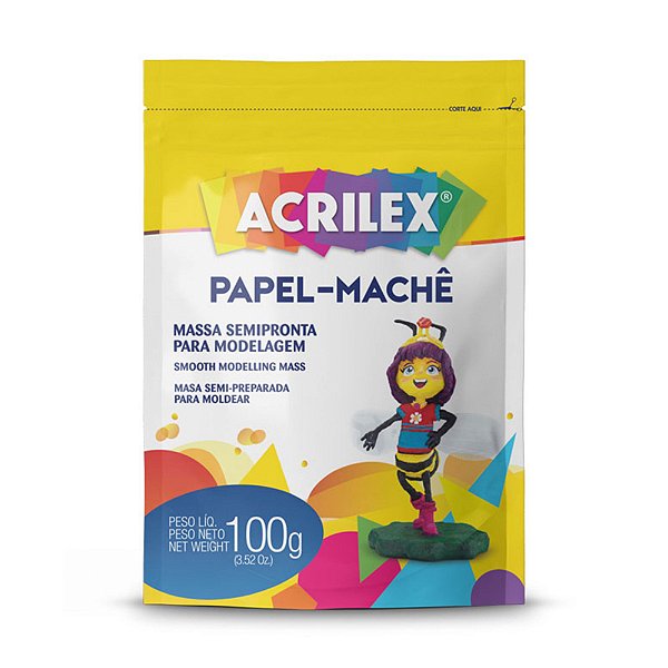 Papel Machê Acrilex - 100g