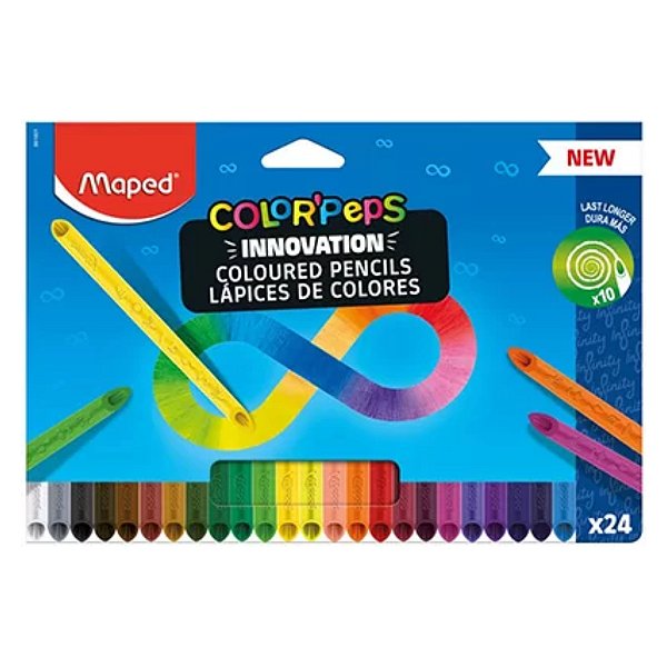 Lápis de Cor 24 cores Color Peps Infinity Maped