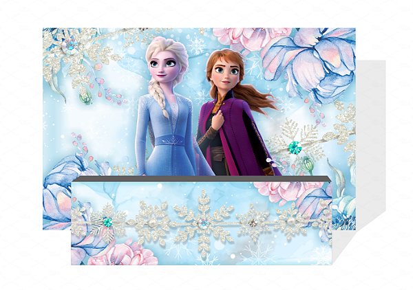 Kit Painel Sublimado Frozen + Fechamento De Mesa