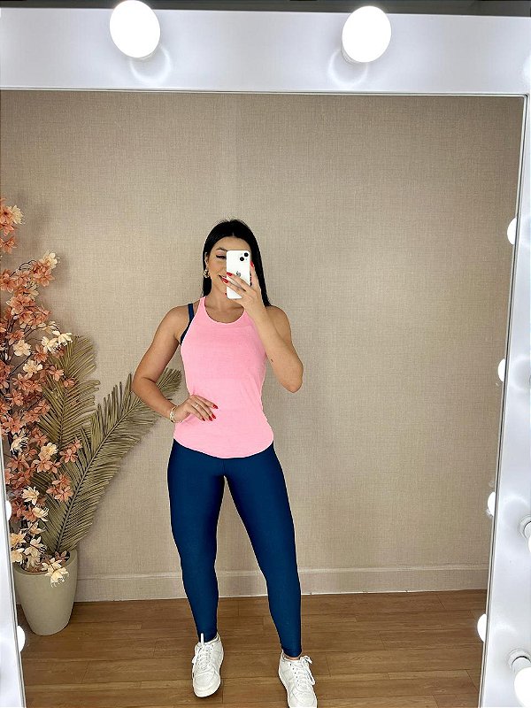 Blusa Regata Nadador Cor Rosa BB
