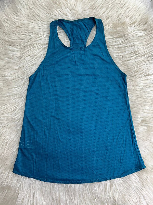 Blusa Regata Nadador Cor Verde Petróleo