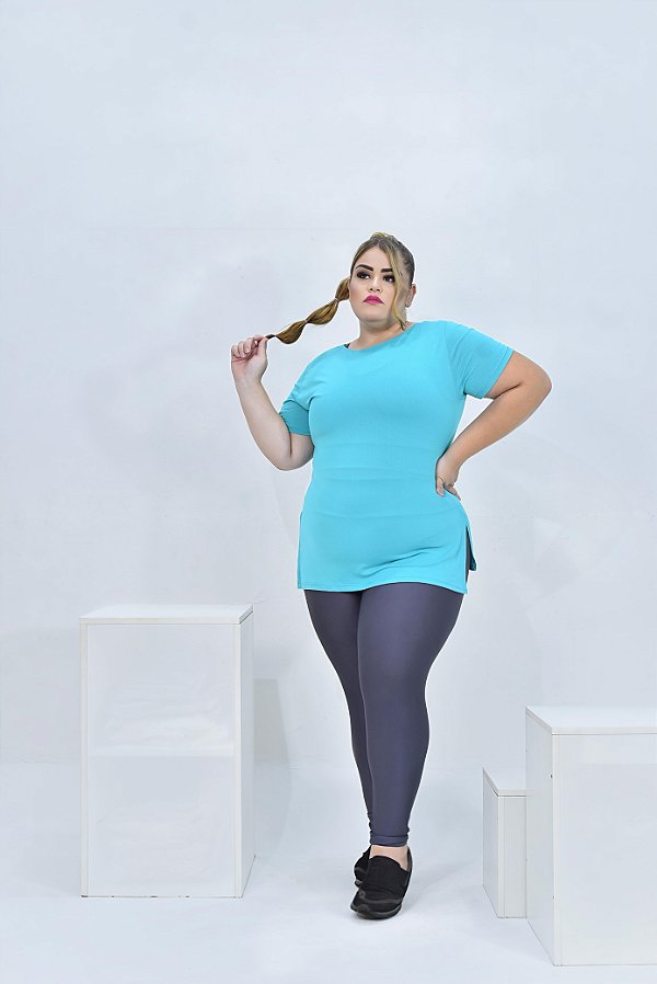 Blusa de Manga Mulet Cor Verde Jade