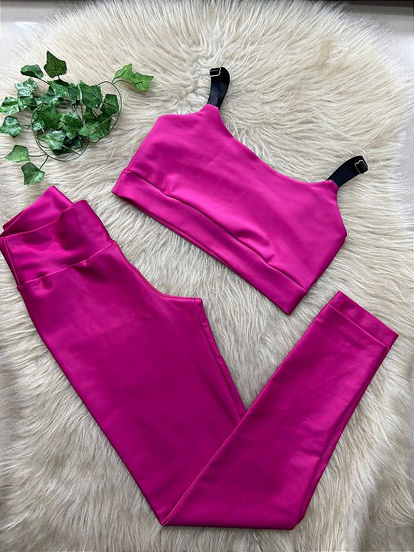 Conjunto Poliamida Legging Básica+Top Sortido Cor Sortido