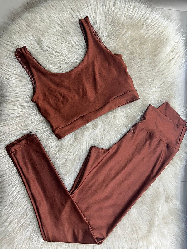 Conjunto Legging Básica+ Top Manu Cor Cobre