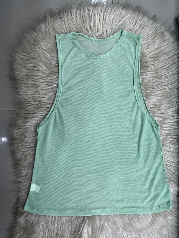Blusa Regatão Tule Cor Verde Menta