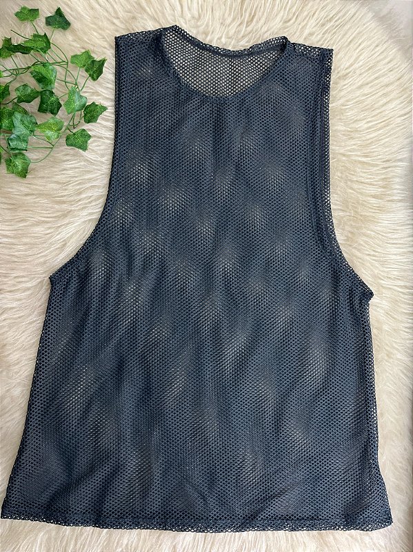 Blusa Regatão Arrastão Poliamida Cor Preto