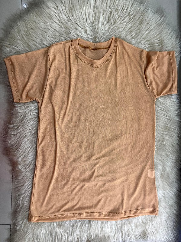 Blusa T-shirt Tule Cor Caramelo
