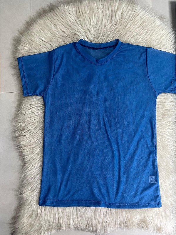 Blusa T-shirt Tule Cor Azul Petróleo