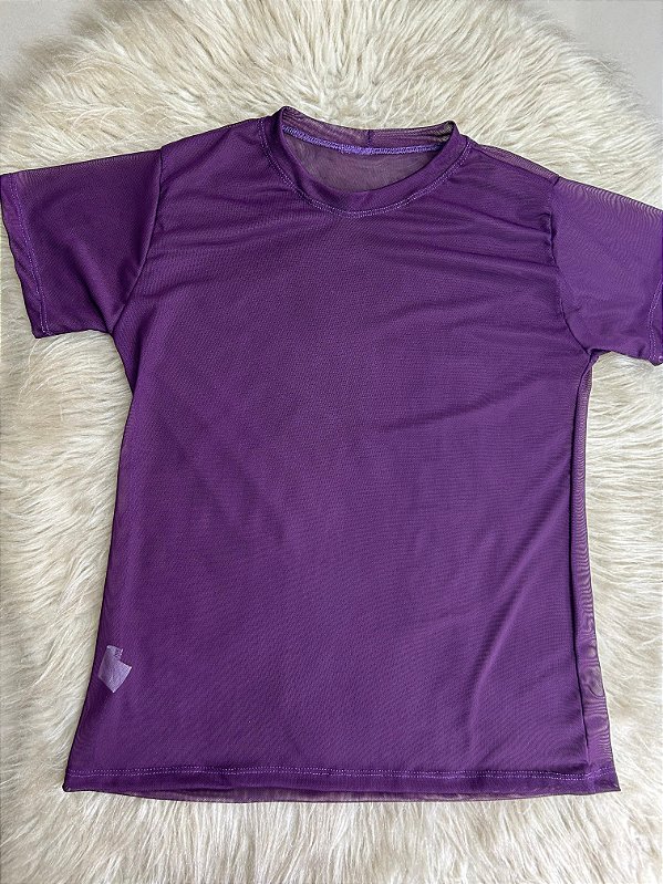 Blusa T-shirt Tule Cor Açai
