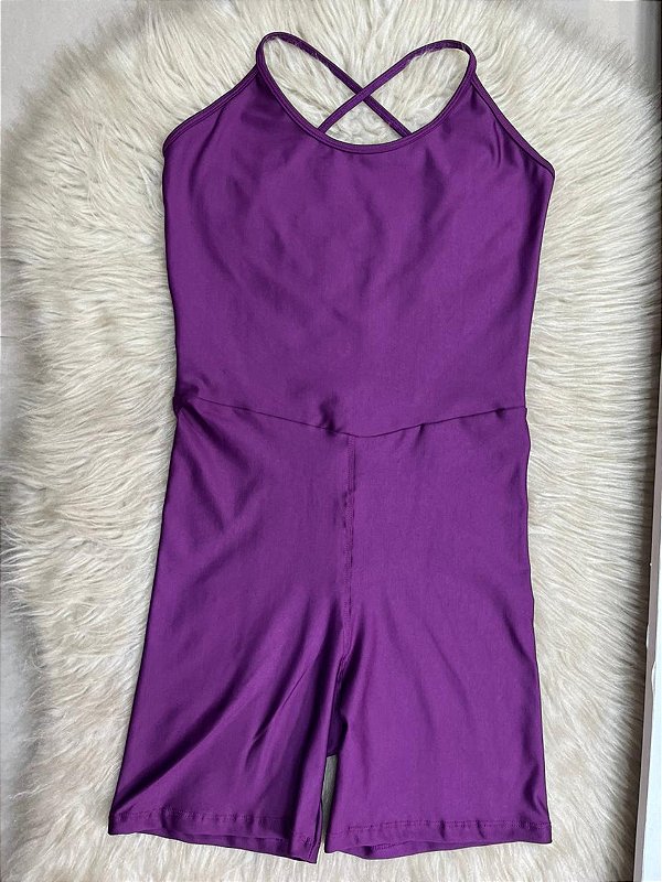 Macaquinho Cruzado Cor Roxo Uva