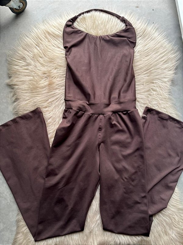 Macacão Longo Virginia Cor Marrom