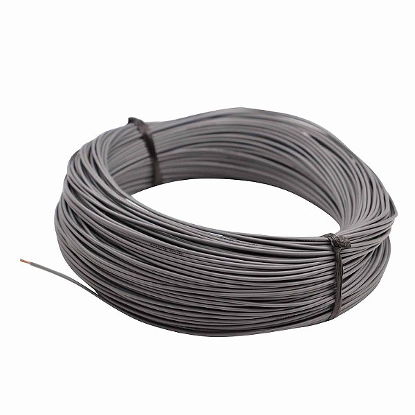 100m Cabo Flex. Automotivo 1.00mm Cinza - Cód.9266