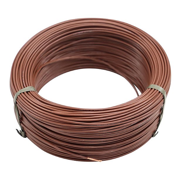 100m Cabo Flex. Automotivo 1.00mm Marrom - Cód.9590